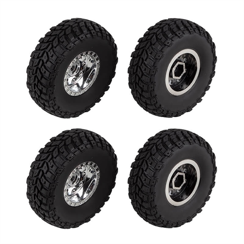 ELEMENT RC ENDURO12 WHEELS & TYRES, CHROME
